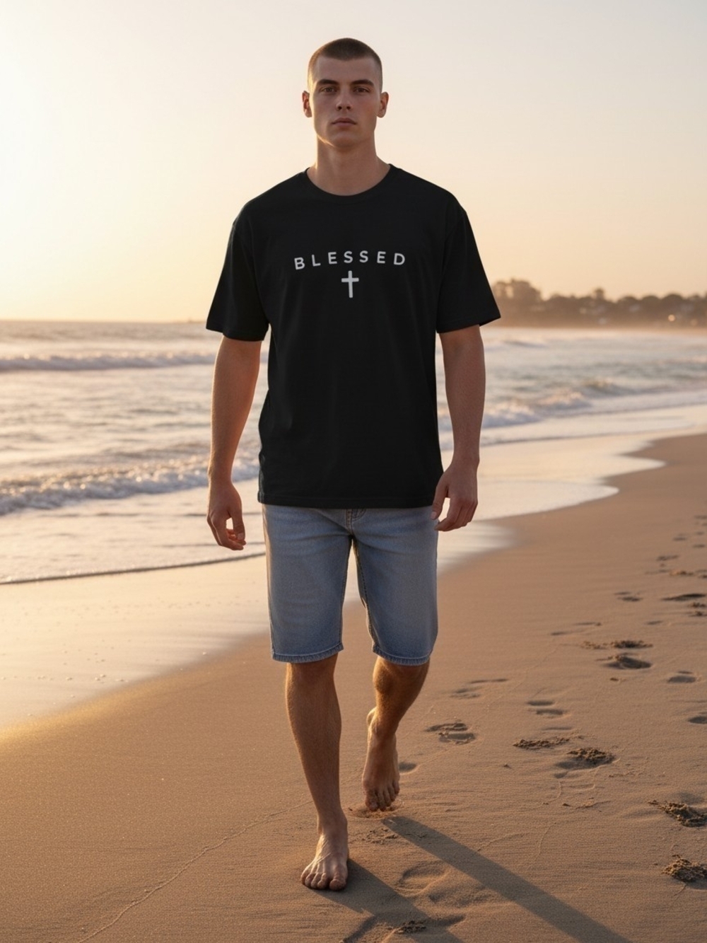 Access Christian Apparel NWOT, Men's Black Tee-shirt Graphic Print, BLESSED
